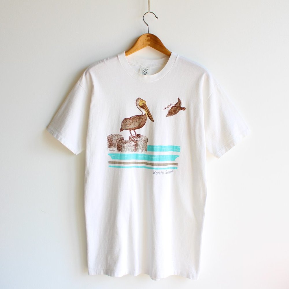 Vintage 80's Bonita Beach Florida Tee Made in USA